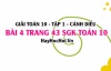 Giải bài 4 trang 43 Toán 10 Tập 1 SGK Cánh Diều